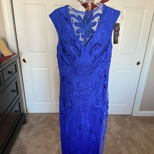 Sue Wong blue evening dress